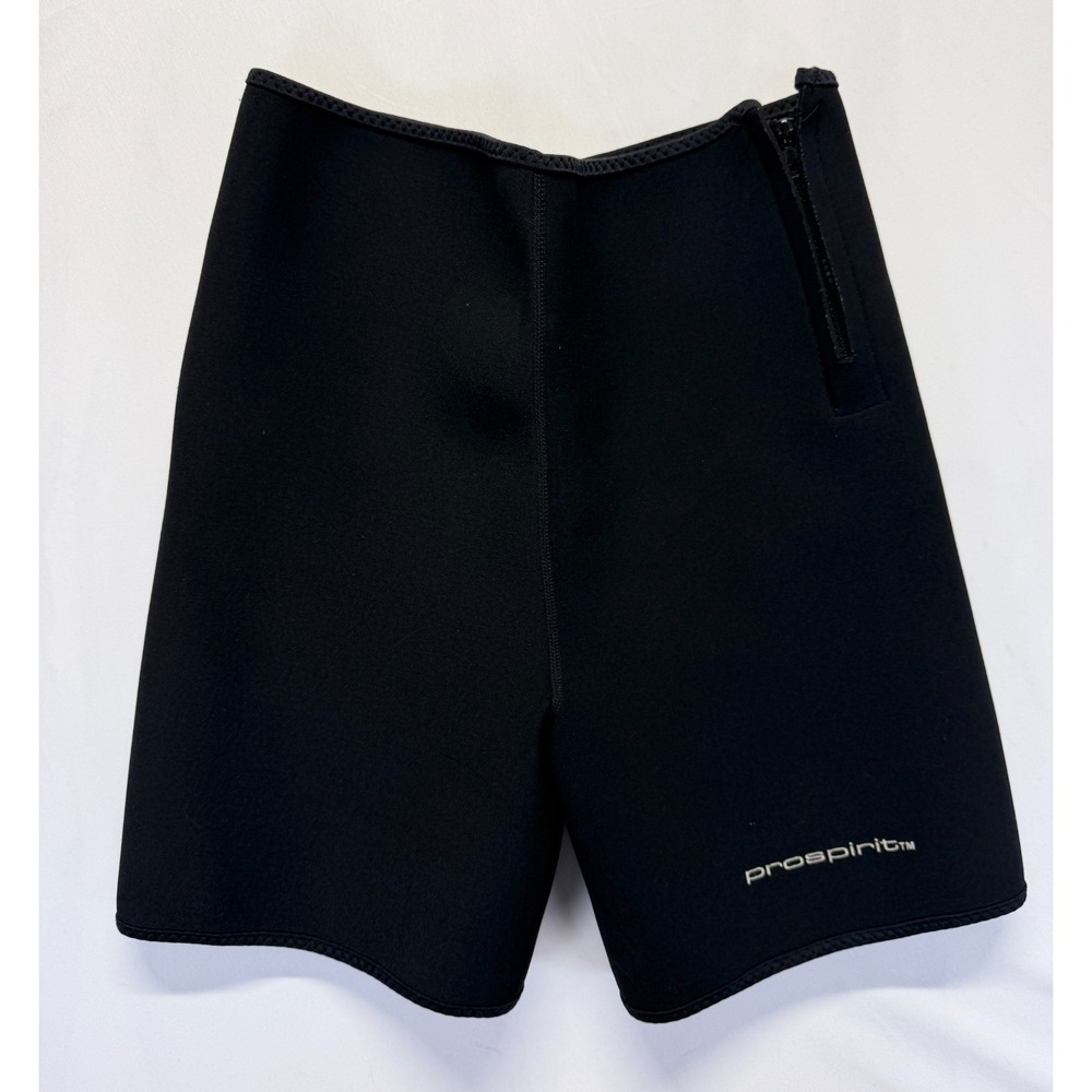 Prospirit Neoprene Shorts Unisex M Black Moisture Wicking Quick Dry Side‎ Zip
